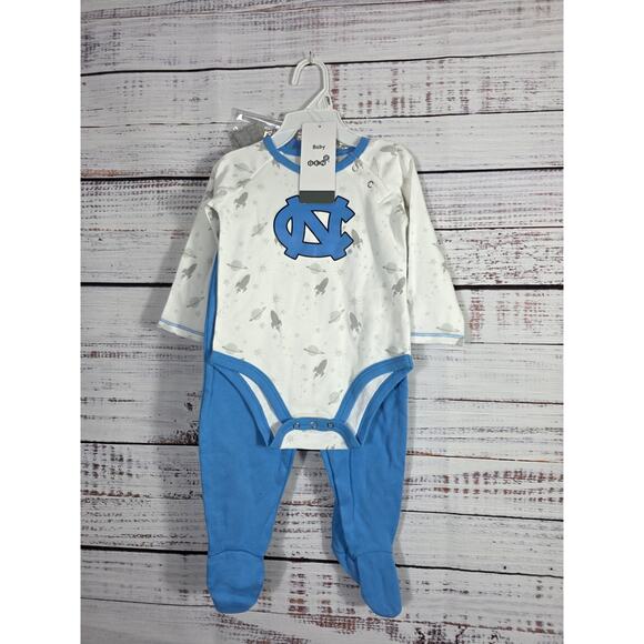 North Carolina Tar Heels Baby Bodysuit & Pants Set 6-9 Months - Picture 1 of 5